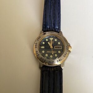 Vintage Citizen Lady’s Stars & Strips Navy and Gold Nautical Watch